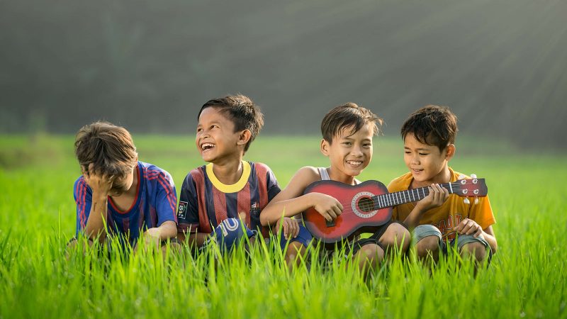 children smiling